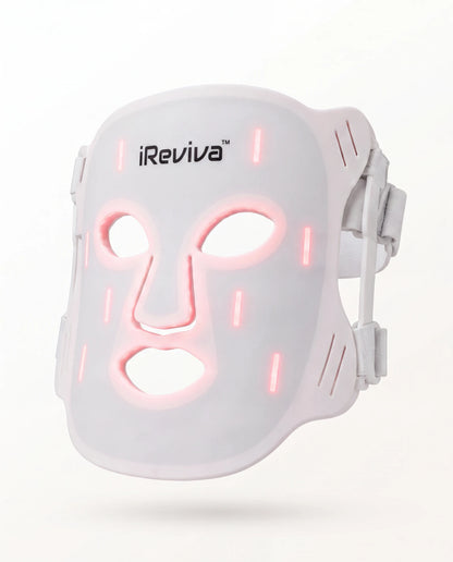 Using iReviva Pro 234 LED light therapy system in an at-home skincare routine